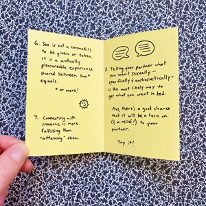 A Few Things Everyone Should Know About Sex Zine | Feminist Sex Education Sex-Positive Zine image 3