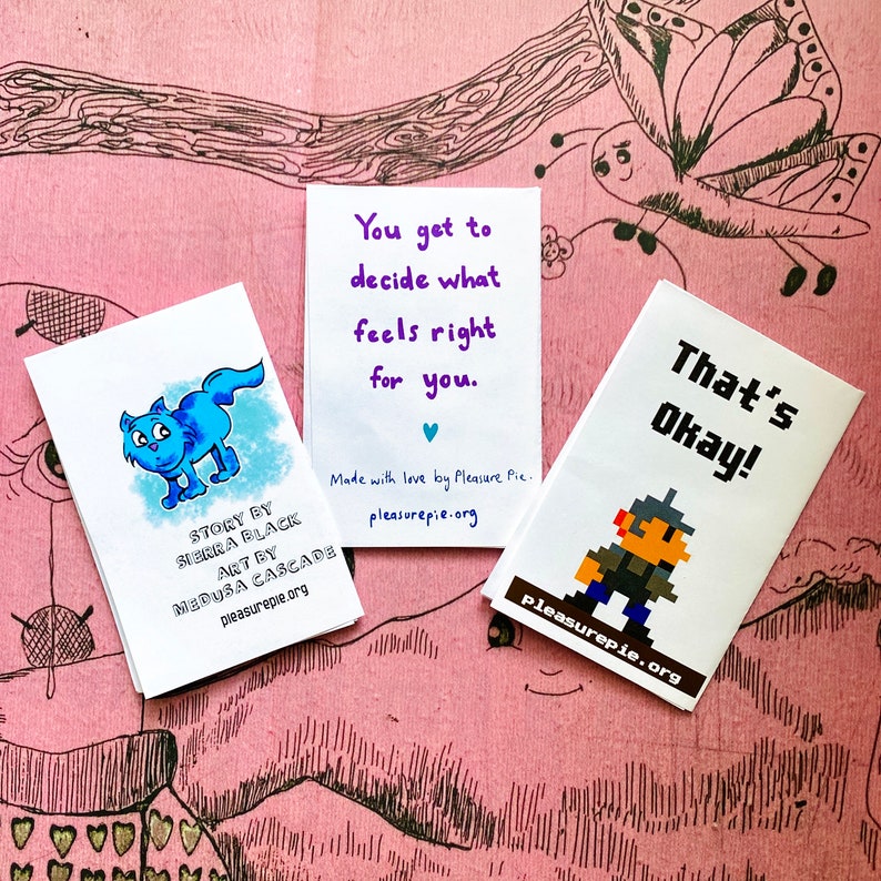 Sex-Positive Families Mini Zine Pack Zines about consent & LGBTQ acceptance for kids 3 zines Feminist Parenting image 3