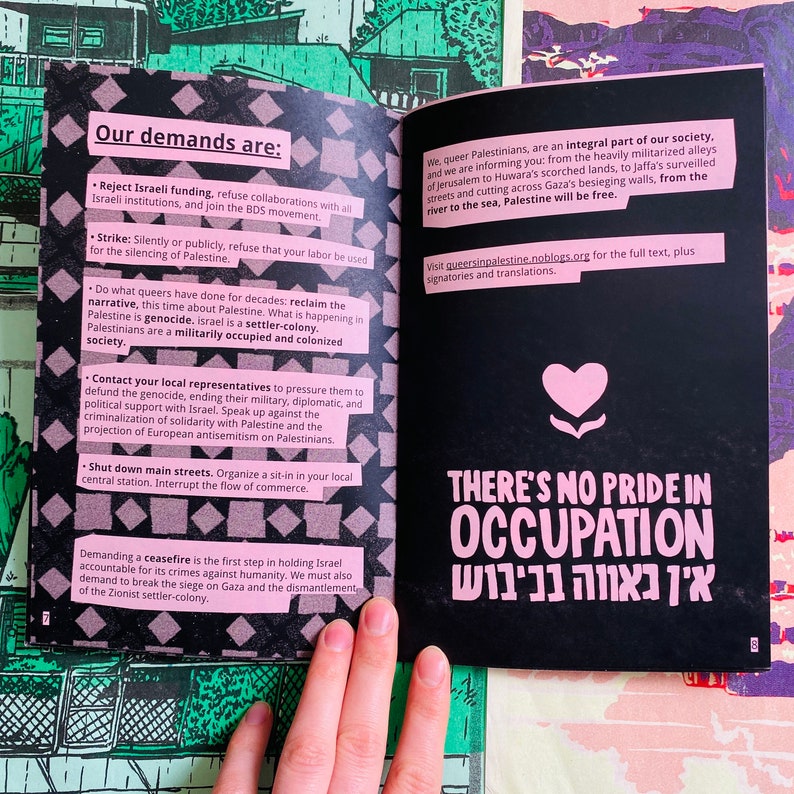 Queer Voices From the Fight for Palestinian Liberation zine | LGBTQ+ Palestine Gaza Israel BDS feminist zine image 4