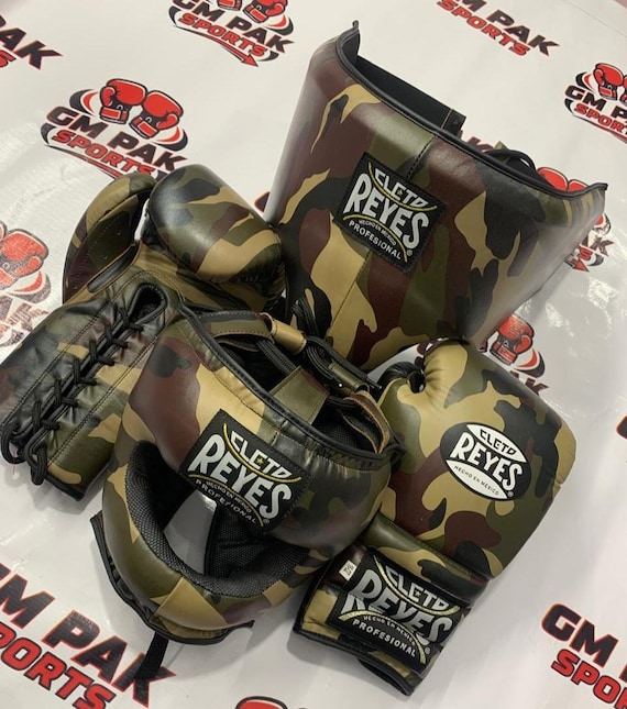 New Personalized Cleto Reyes Boxing Sparring Set Professional Boxing Gloves Head & Groin Guard