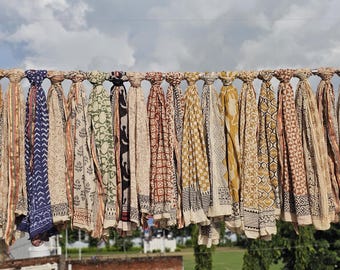 Hand Block Print Cotton Sarong: Boho Beach Wrap, Indian Pareo, Resort Wear