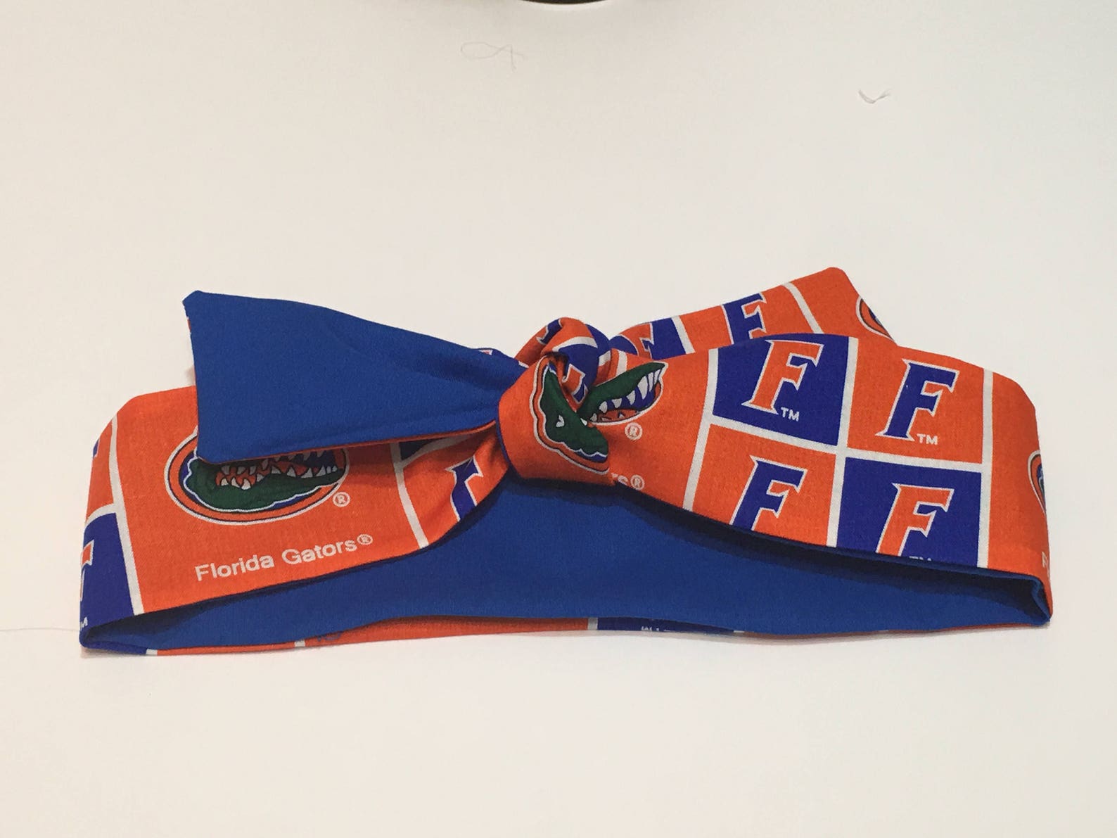 U F Gator Reversible Headband/ College Headbands/ Gator Etsy