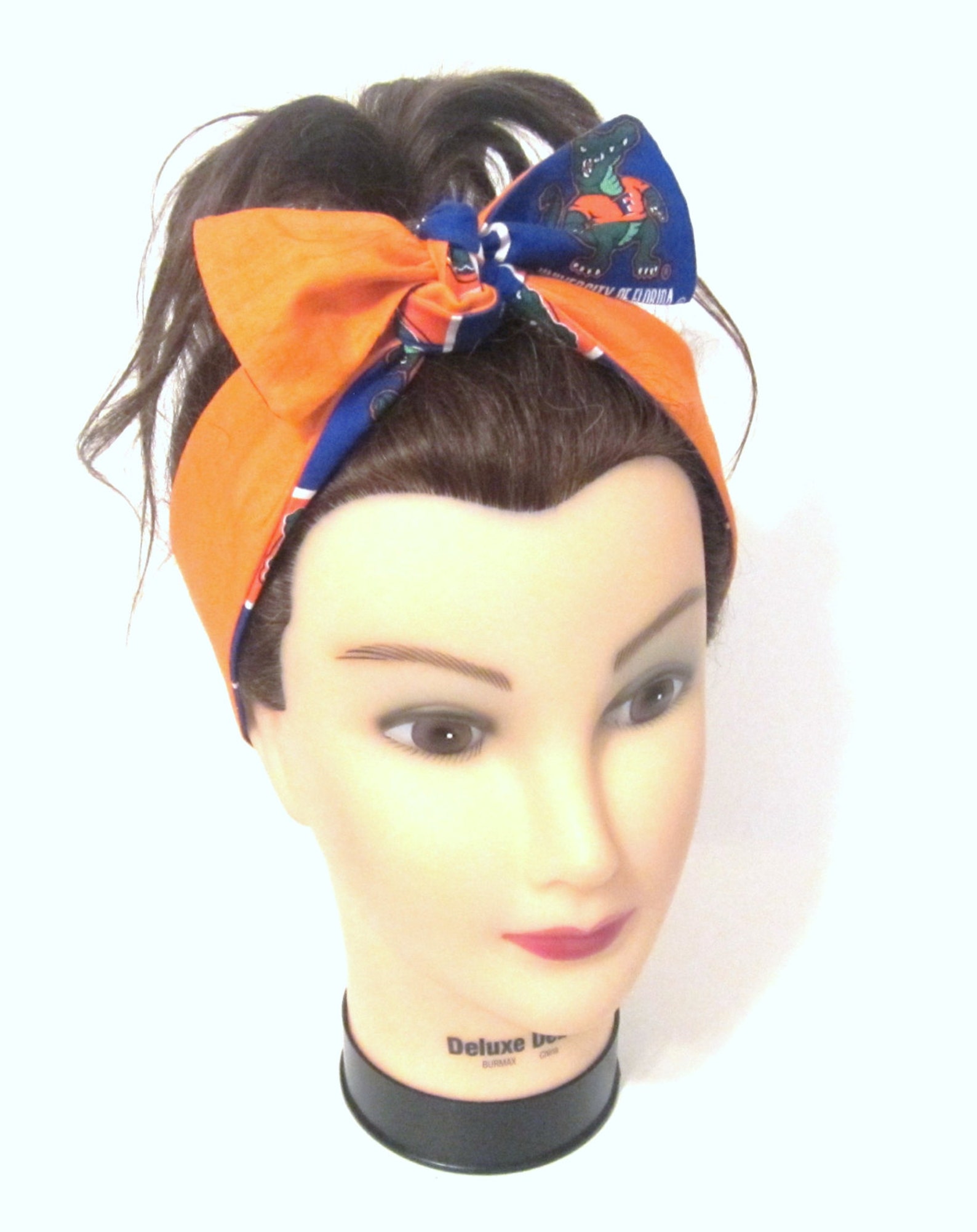 U F Gator Reversible Headband/ College Headbands/ Gator Etsy
