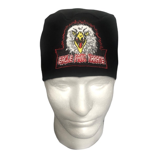 Eagle fang Karate embroidered scrub cap/ Eagle fang karate scrub cap/ Cobra Kai scrub caps