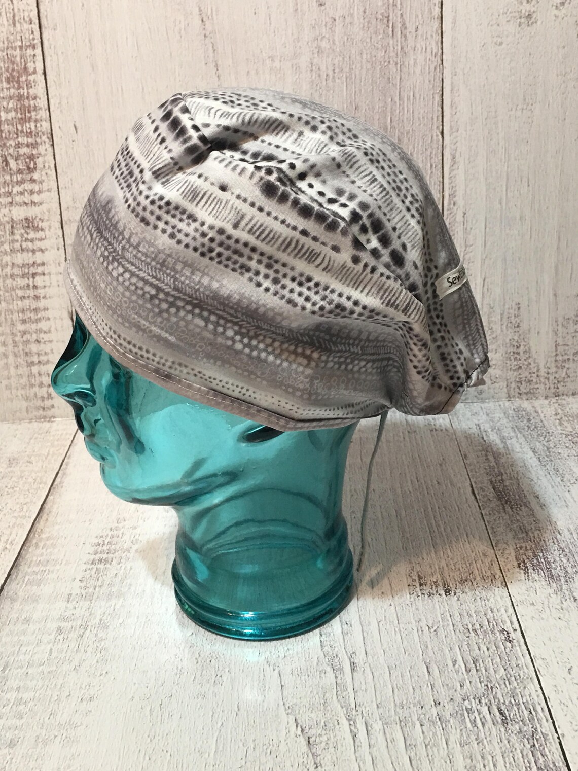 Unisex Grey Black White Scrub Hat/ Grey Scrub Cap/ Scrub Caps Etsy