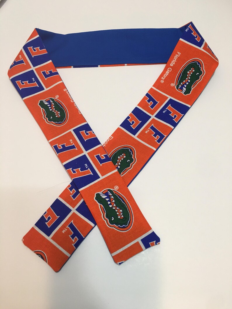 U F Gator Reversible Headband/ College Headbands/ Gator Etsy