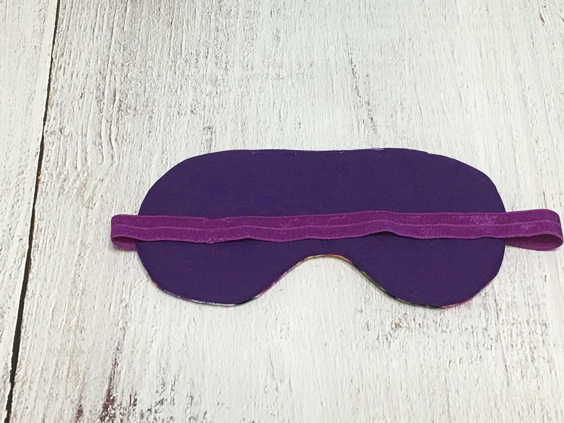 Floral Sleep Mask/ Sleep Eye Mask/ Eye Sleeping Mask/ Purple Etsy