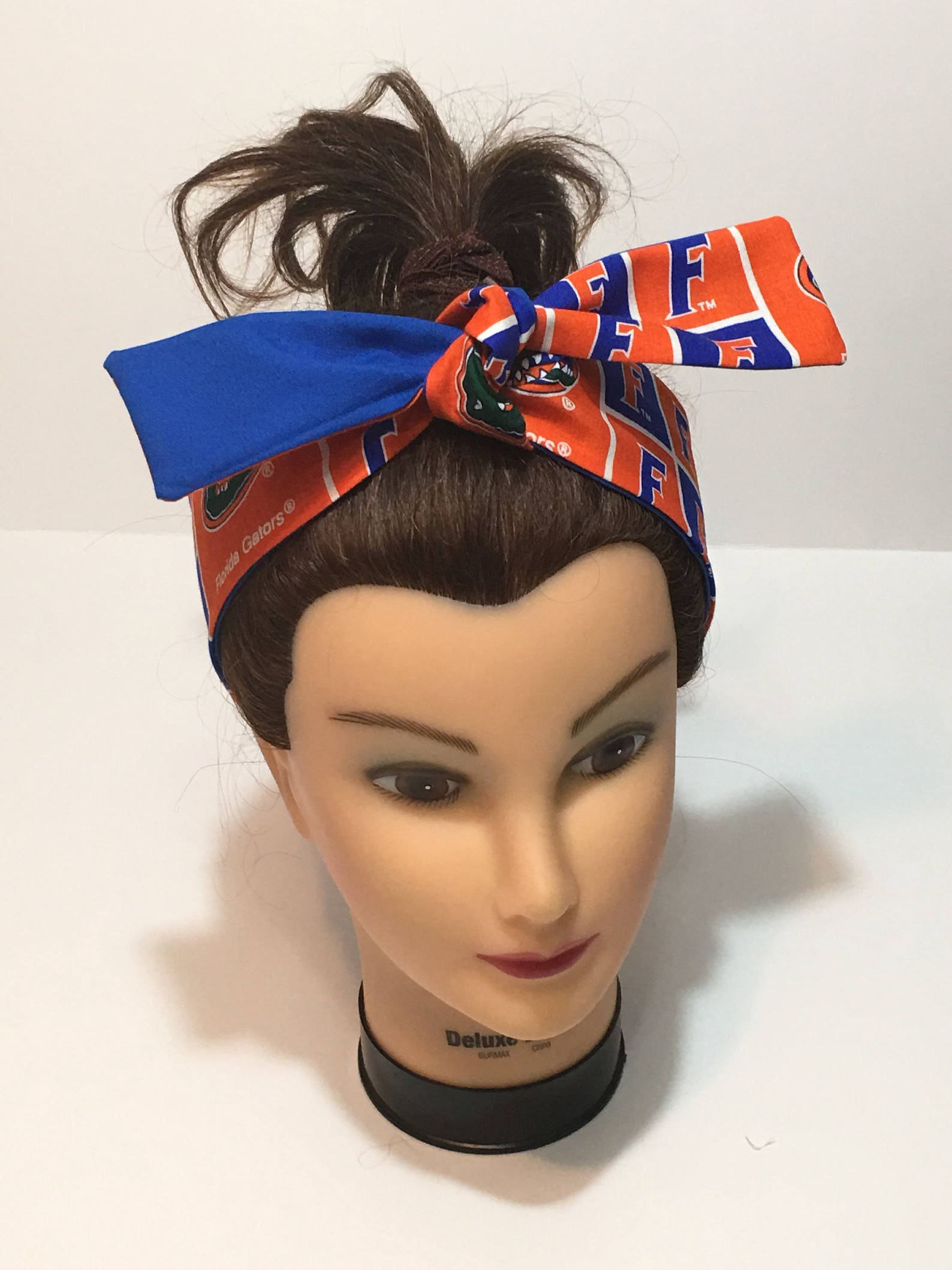 U F Gator Reversible Headband/ College Headbands/ Gator Etsy