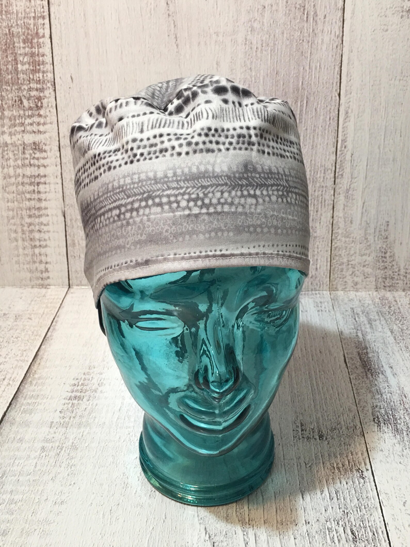 Unisex Grey Black White Scrub Hat/ Grey Scrub Cap/ Scrub Caps Etsy