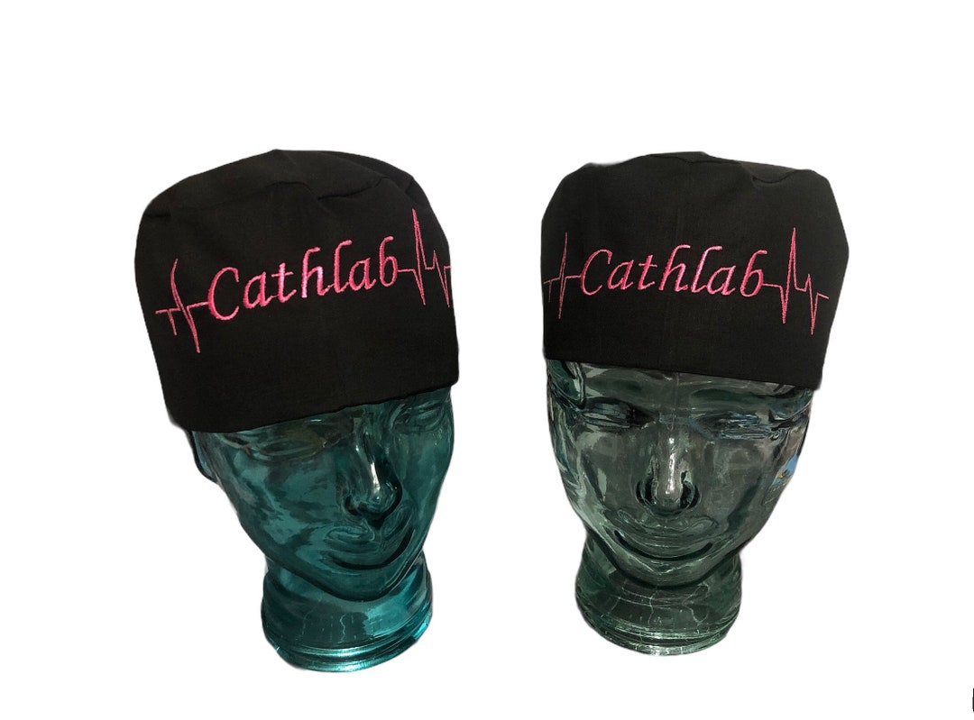 Heartbeat Cath Lab Scrub Caps/ Cath Lab Heartbeat Surgical Etsy