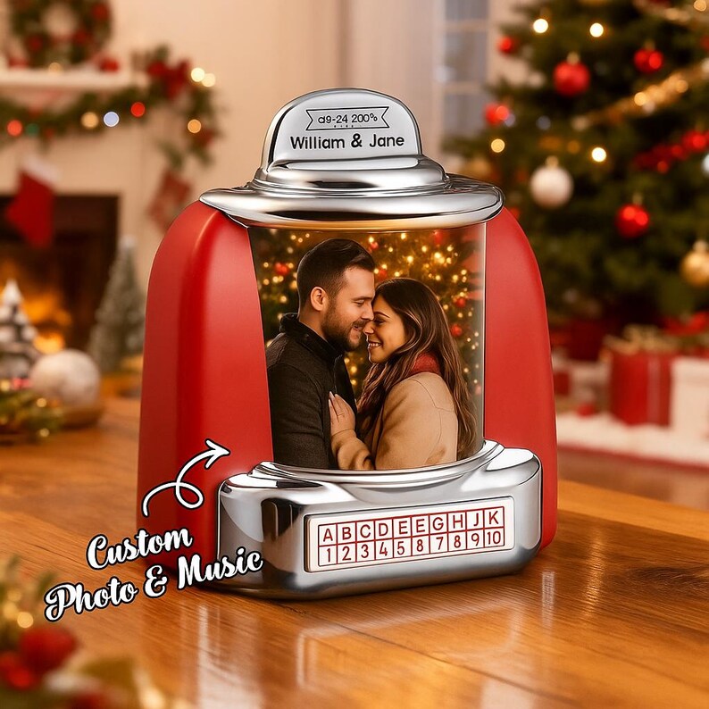 Jukebox Frame Custom Retro Mini Jukebox, Personalized Photo & Music Player - Etsy