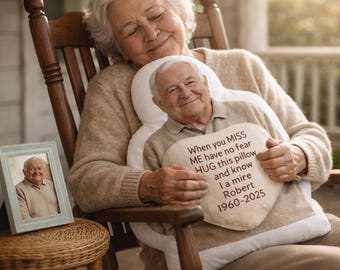 Almohada conmemorativa personalizada, recuerdo fotográfico personalizado, regalo de condolencia con efecto 3D
