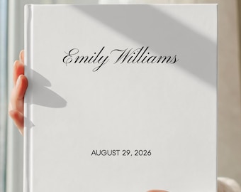 Personalized Bridal Shower Instant Photo Guest Book Custom Name and Date Hardcover Wedding Keepsake Scrapbook