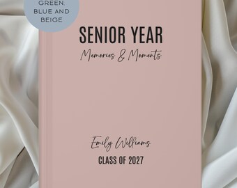 Personalized Senior Year Journal Gift for High School Senior Year Student Custom Class of 2027 Graduate Notebook Present