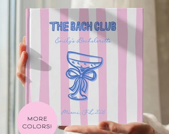 Bachelorette Party Custom Guest Book for Bridal Trip Instant Photo Album Bach Club Guestbook Personalized Letters to the Bride Keepsake