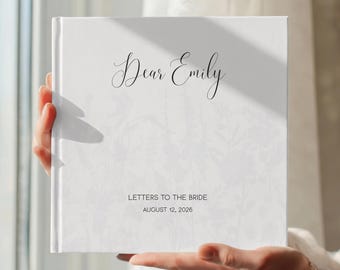 Letters to the Bride Book Personalized Bridal Shower Instant Photo Album Guest Book Custom Wedding Keepsake Gift for Bride