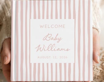 Custom Instant Photo Baby Shower Guest Book Personalized Wishes for Baby Memory Book