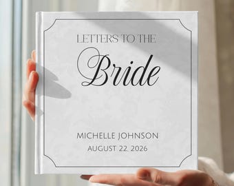 Custom Bridal Shower Instant Photo Guest Book Personalized Letters To The Bride Wedding Keepsake