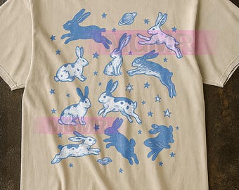 Camiseta para amantes de los conejos, linda camiseta con estampado de conejo, regalo divertido para amantes de los animales, camiseta para dueños de mascotas, camiseta humorística con animales