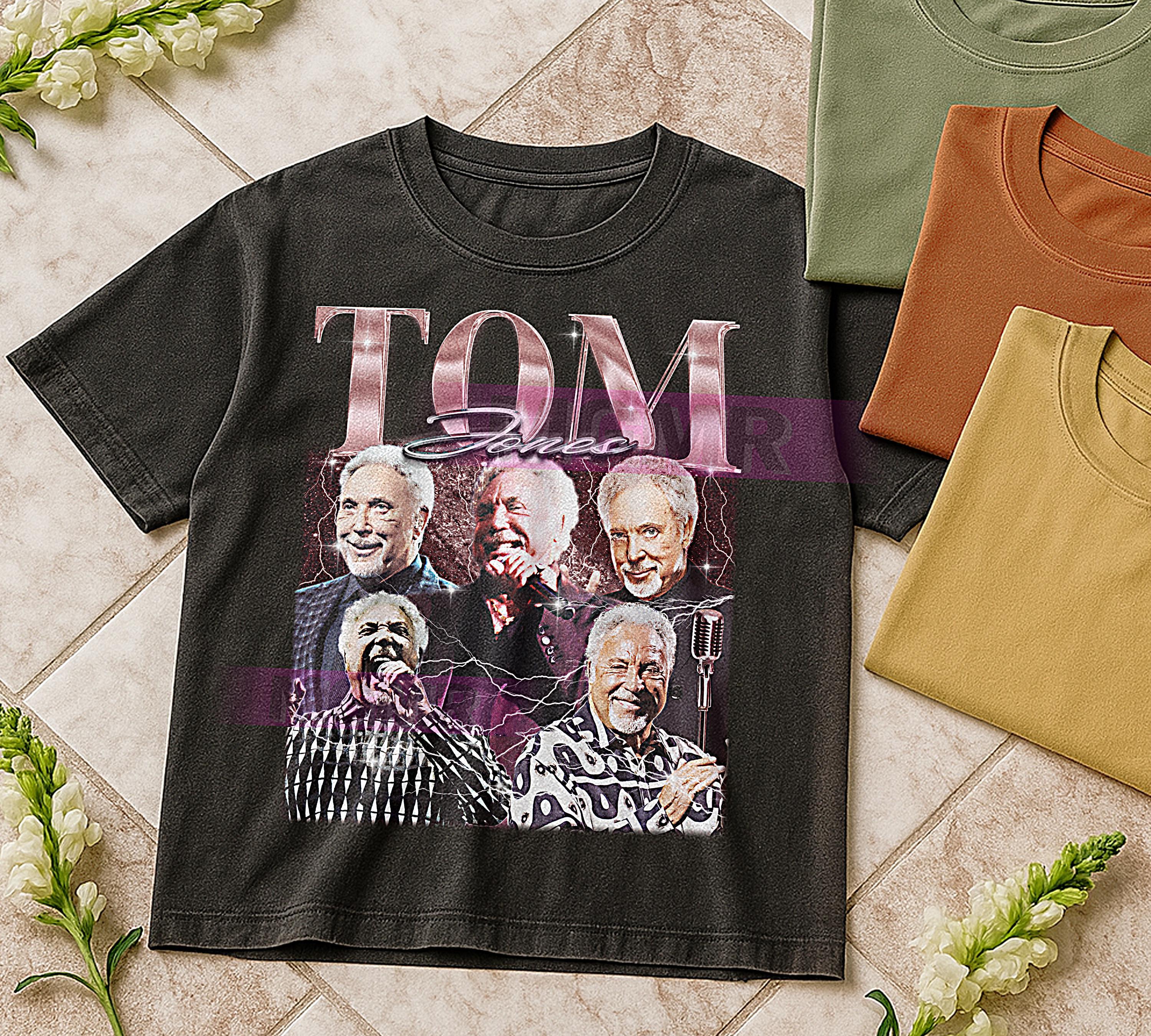 Tom Jones Bootleg Shirt, Vintage Singer Legend Performer Star Tee