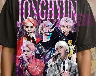 JONGHYUN SHINEE Bootleg Shirt, Jonghyun Shinee Retro Tees, Gentle