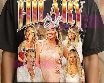 Hilary Duff Bootleg Shirt, Vintage Actress Star Celebrity Performer Tee, 90s Retro Throwback T-shirt, Hilary Duff Sweater