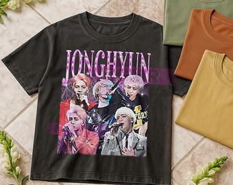 Jonghyun Bootleg Shirt, Vintage Kpop Idol Singer Performer Shinee