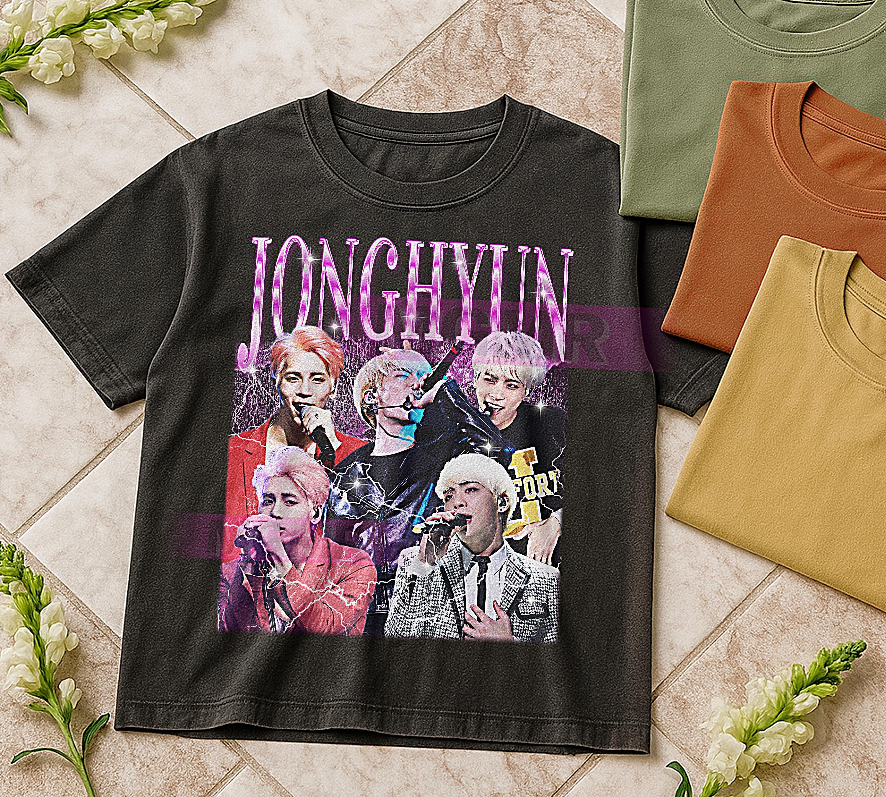 Jonghyun Bootleg Shirt, Vintage Kpop Idol Singer Performer Shinee