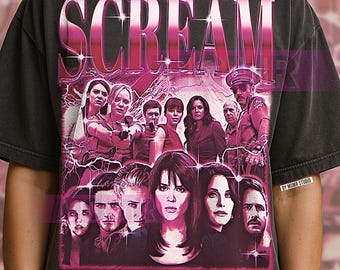 SCREAM T-Shirt, Vintage Horror Slasher Film Classic Movie Tee, 90s Retro Throwback, Scream Sweater