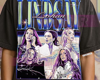 Camiseta de Lindsay Lohan, camiseta vintage de actriz, estrella y celebridad, estilo retro de los 90, suéter de Lindsay Lohan