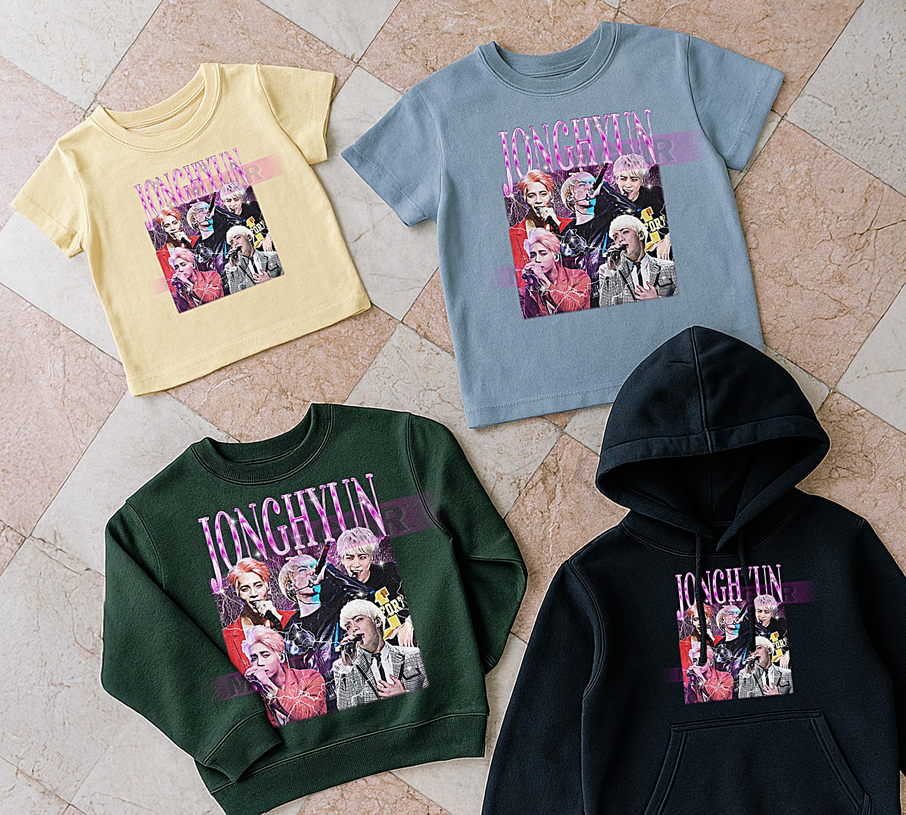 Jonghyun Bootleg Shirt, Vintage Kpop Idol Singer Performer Shinee