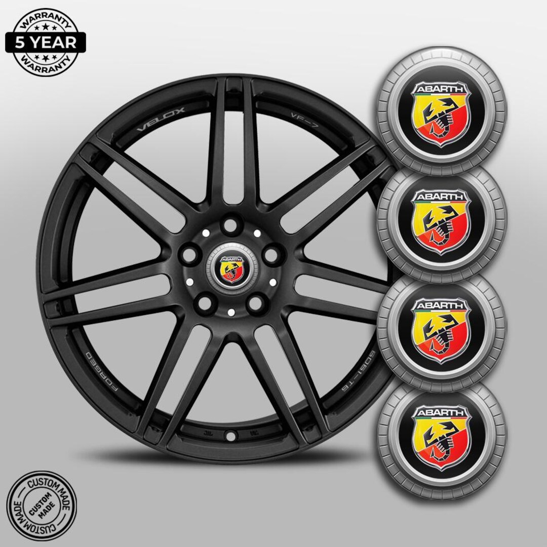 Whee Sticker Handmade Epoxy Wheel Decals – Set of 4 Self-adhesive Vinyl Rim & Hubcap ...