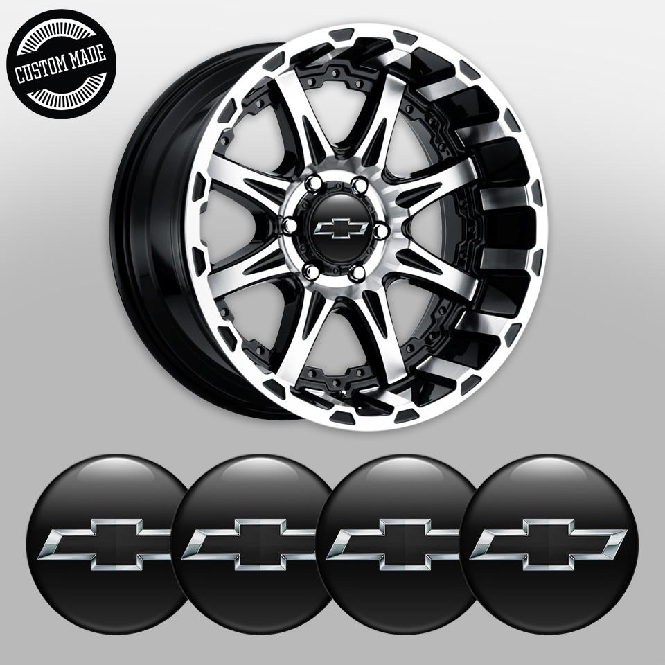 Chevrolet Wheel Decals | Handmade Epoxy Rim & Hubcap Stickers | Set of ...