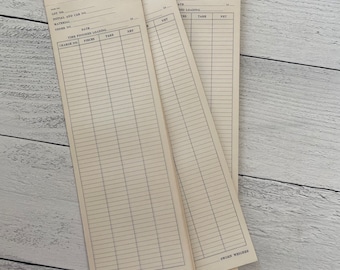Vintage Railroad Loading Train Car Weight Slip Single Sheet