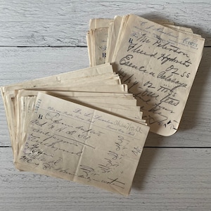 Antique Early 1900s Prescriptions Set of 2 from Traverse City, Michigan
