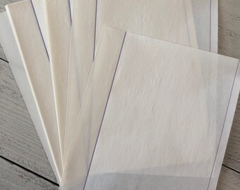 Vintage Sphinx Purple Margin Bond Typing Paper Set of 5 sheets