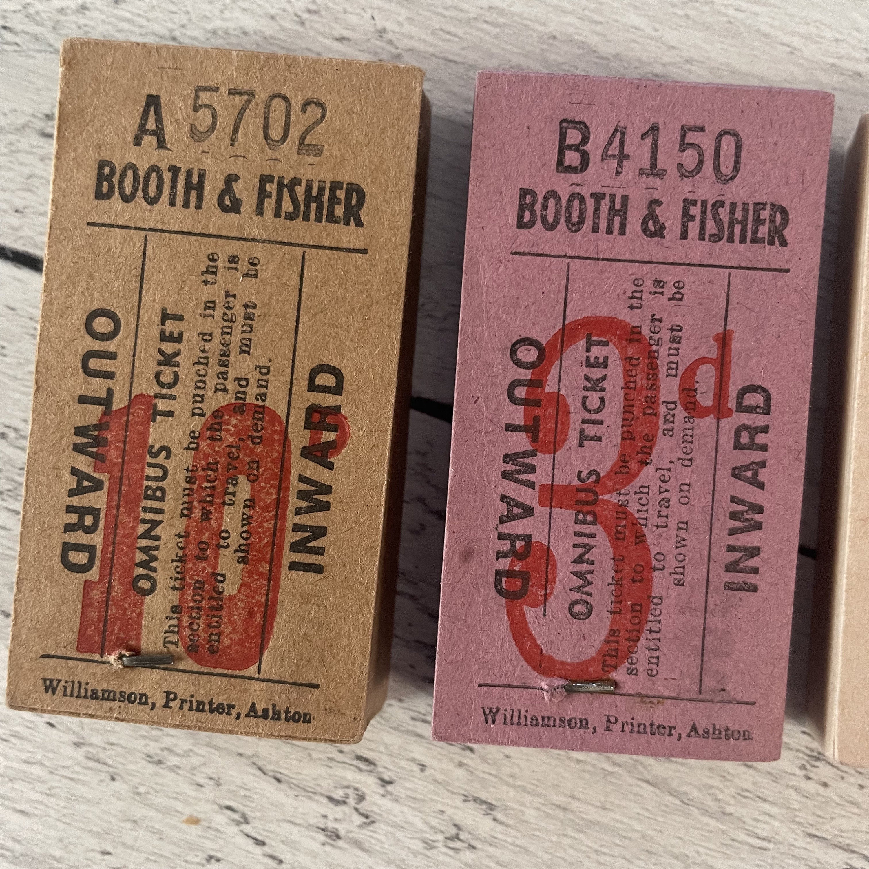 ヴィンテージロールごとレシートロールチケット(海外チケット イギリス