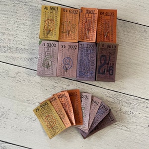Set di 8 biglietti vintage Halloween Rainbow England Mix Bell Punch e London Transport