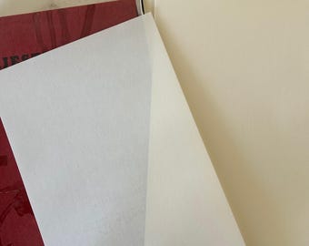 Vintage Majestic Typewriter Paper set of five sheets folded for shipping