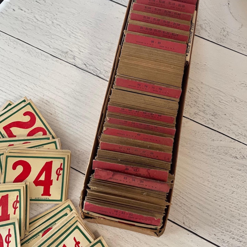 Antique Crown Brand Mercantile / Store Price Display Cards - Etsy