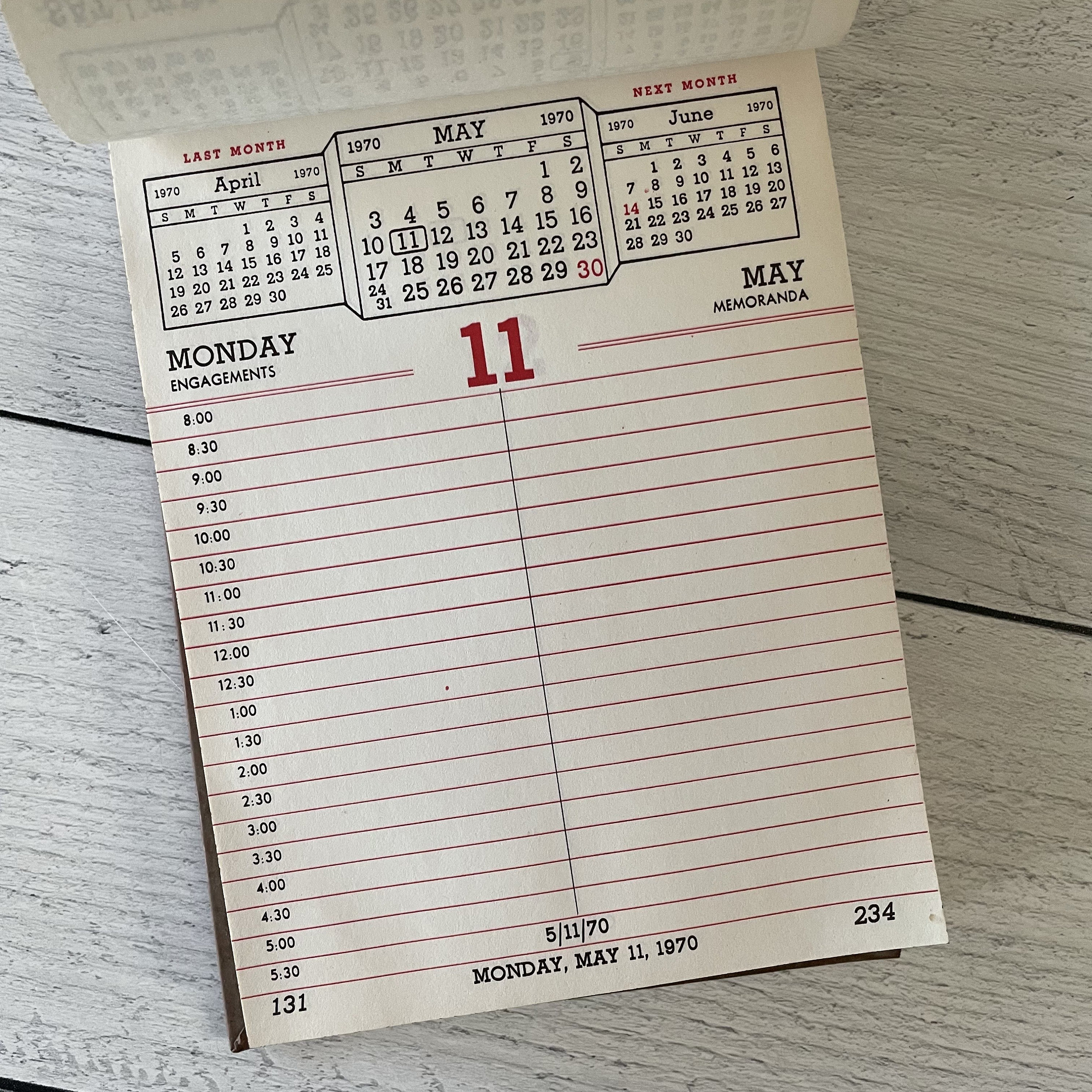 Vintage 1970 Detailed Calendar Sheets Set of 3 - Etsy