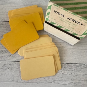 Vintage Ideal Jersey 15pt Runde Eckkarten, Präzisionsstanzen Set mit 4 Karten