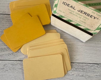 Vintage Ideal Jersey 15pt Round corner cards, precision die cut Set of 4 Cards