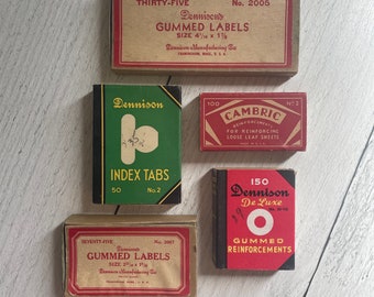 Vintage Dennison-etiketter! Välj din låda!