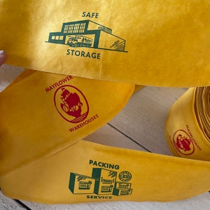 Nastro da imballaggio Mayflower Warehouses vintage degli anni '50 Un metro