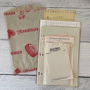 Kit di carta per sacchetti Firestone vintage Set di carta da scrivere per riempire la carta intestata Ephemera