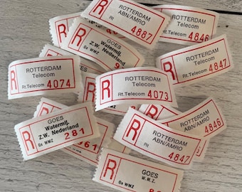 Vintage Registered Postage Mail Labels. - Etsy