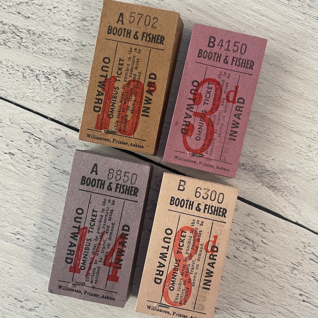 ヴィンテージロールごとレシートロールチケット(海外チケット イギリス