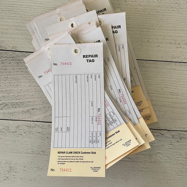 Super large Carbon Repair Tags Single Tag- make your own set