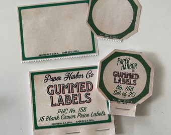 PHC n. 158 Riproduzione di etichette gommate antiche del Crown Store Scegli il tuo preferito